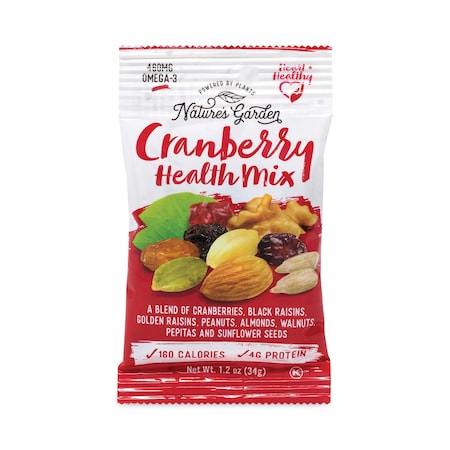 Natures Garden Cranberry Health Mix, 1.2 oz Pouch, PK6 7024